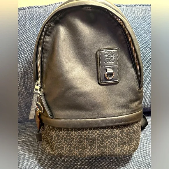 Loewe Anagram Leather Backpack Black Gold Loewe Backpack Black Bags & Handbags for Women | eBay main image 4